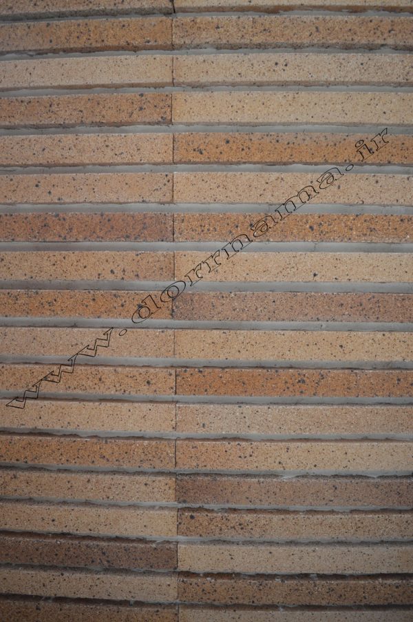  عکس دوم آجر نسوز کرکره ای سفید کد C307