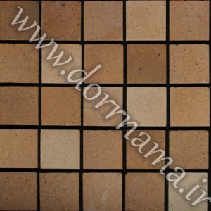  عکس هفتم آجر شاموتی کرمی کد B205