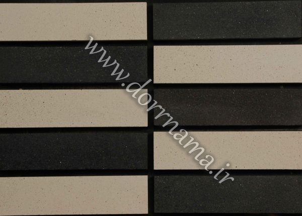  عکس ششم آجر نسوز کرکره ای قهوه ای کد D403